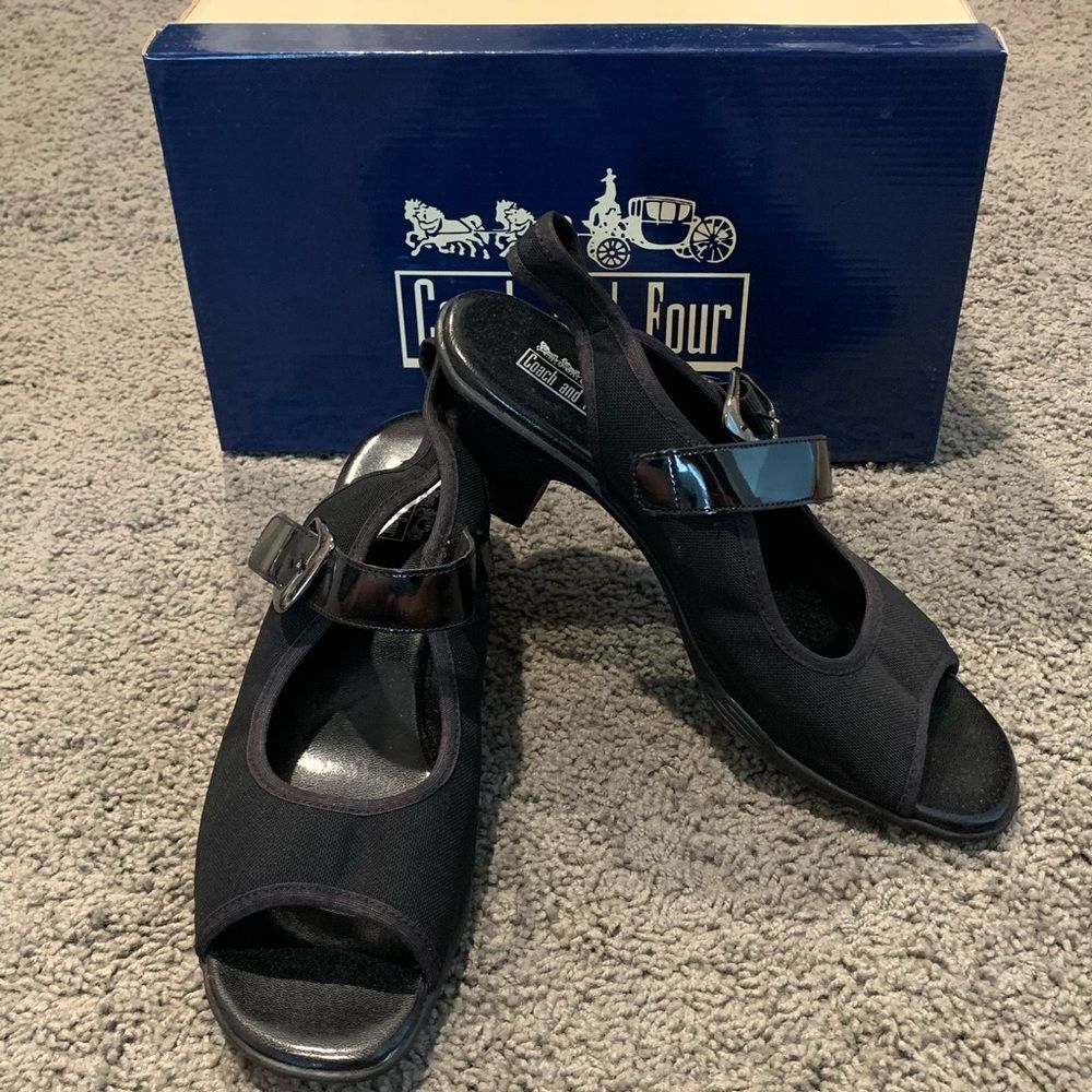 Coach & Four Slingback Heels